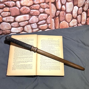 Murlock Wizard wand 15 inches Walnut wood Witches wand  Wooden wand Ritual tool