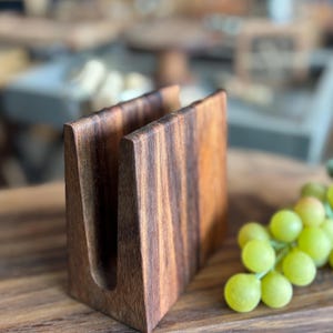Parota Serviettenhalter aus Holz, Serviettenhalter aus Holz