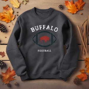 Sweat-shirt vintage Buffalo Football, sweat-shirt rétro Buffalo Football, vêtements Buffalo Bills, sweat-shirt Bills, cadeau billets de buffle