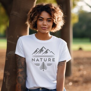 Nature Shirt for Him and Her, Mountains Outdoor Shirt, Hiking Shirt, Adventure T-Shirt, Forest Shirt, Gift for Him or Her, Nature Lover