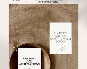 Tarjetas de afirmación para el embarazo y el parto: un regalo inspirador para futuras mamás, baby showers y partos.