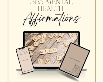 365 Afirmaciones de Salud Mental: Frases Positivas Diarias (Descarga Digital)