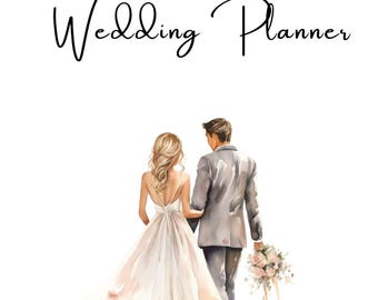 Planificador de bodas imprimible 2026: Carpeta de planificación nupcial definitiva, Libro organizador de bodas, Descarga instantánea en PDF