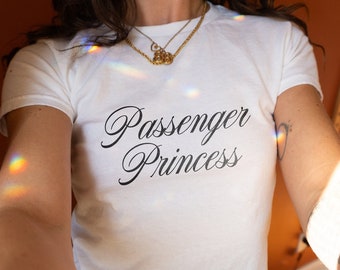 passagier Prinzessin Baby Tee : Trendy Coquette Y2K Crop Top