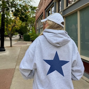 Y2K Star Hoodie: Oversized Preppy Streetwear Hoodie
