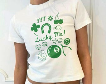 Lucky Charms Y2K Baby Tee