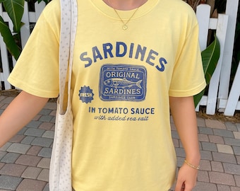 Sardines Graphic T-shirt | Comfort Colors Tinned Fish Tee