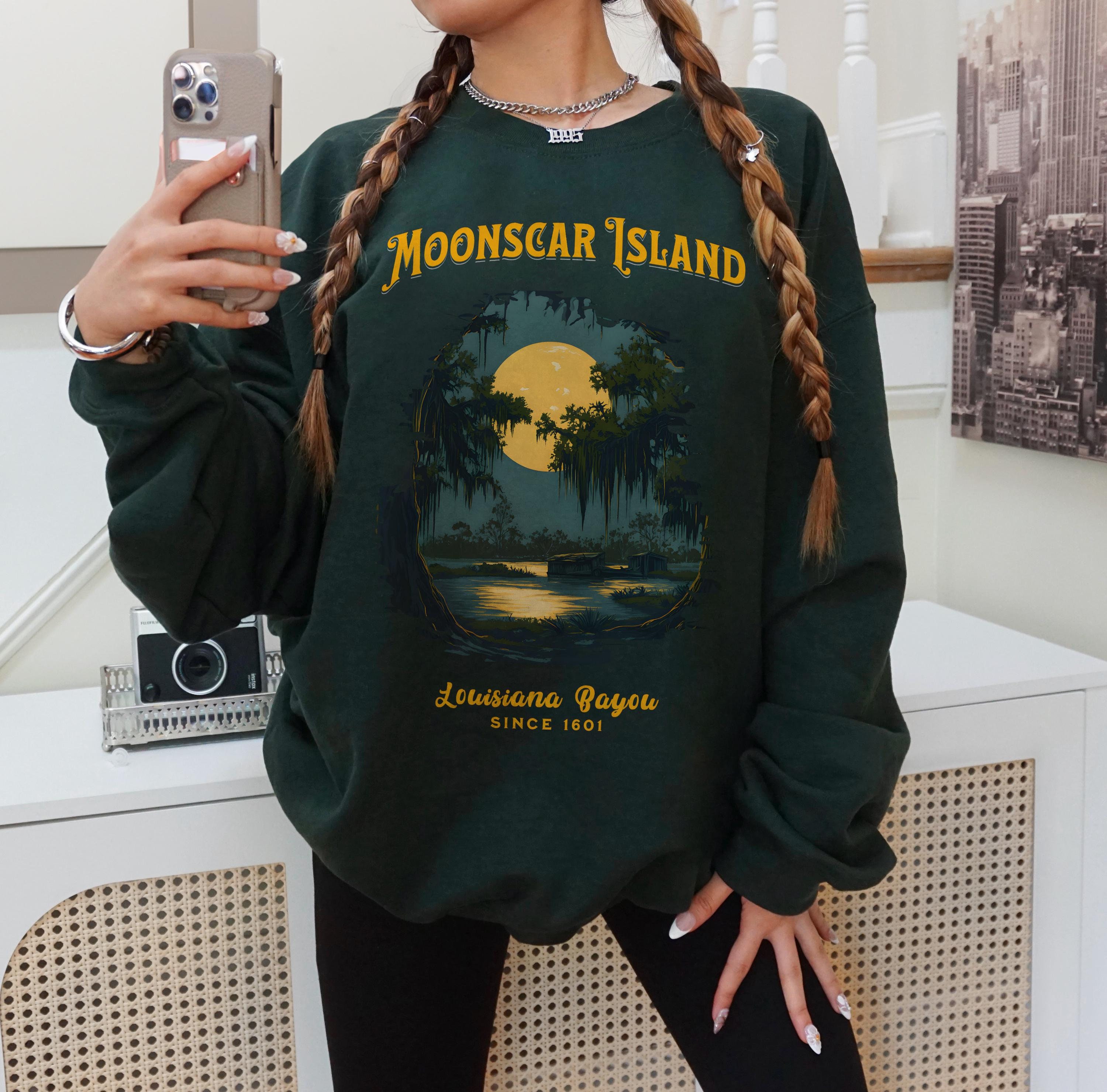 Moonscar Island Sweatshirt: Retro Cartoon Halloween Movie, 90s Nostalgia