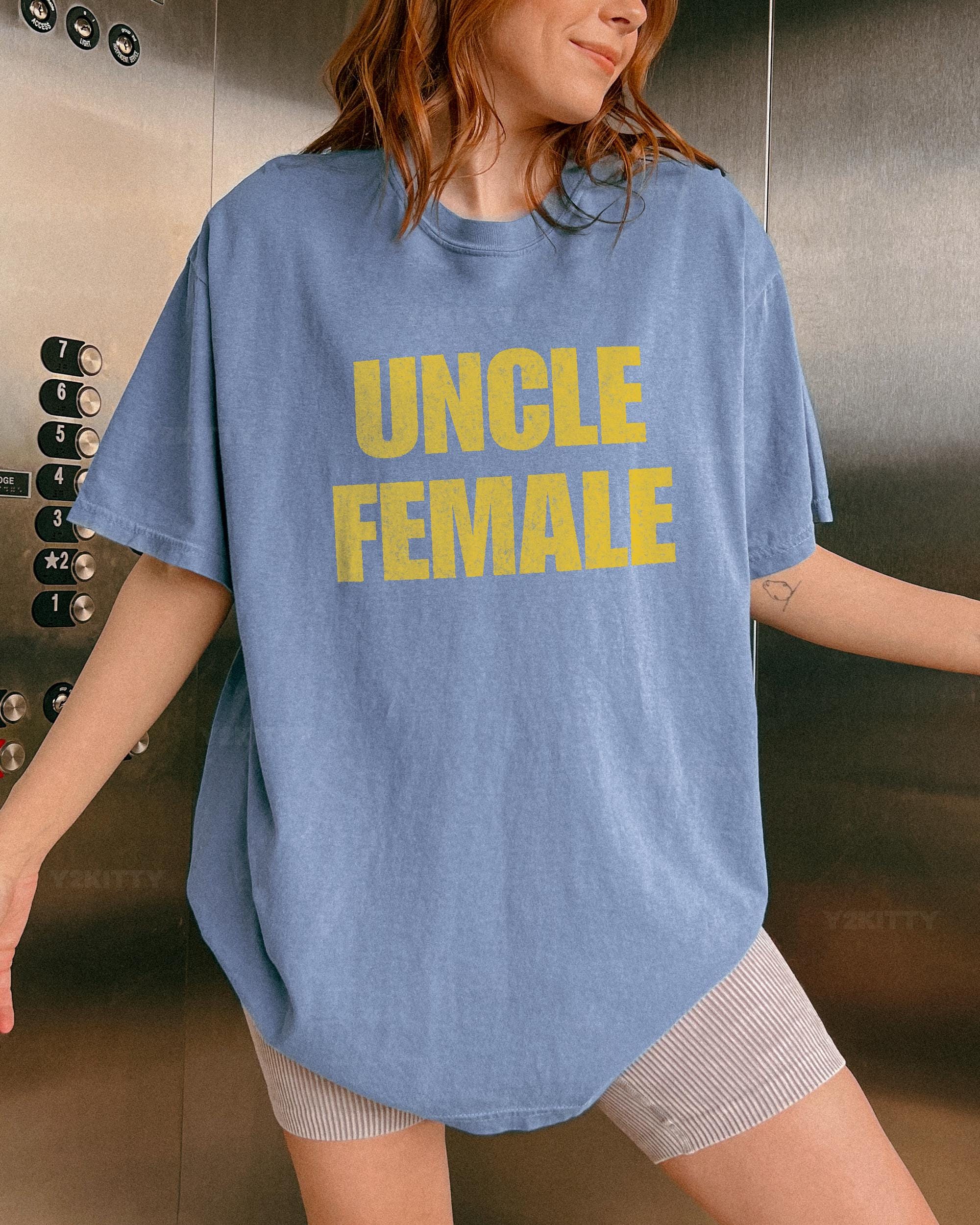 Uncle Female Meme T-shirt, Funny 2000s Nostalgia Gag Gift - Etsy