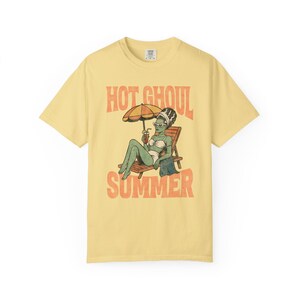 Hot Ghoul Summer T-Shirt: Beach Goth Spooky Season Tee Butter