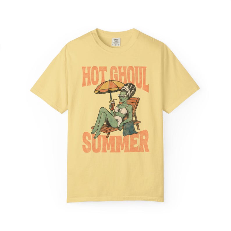 Hot Ghoul Summer T-Shirt: Beach Goth Spooky Season Tee Butter