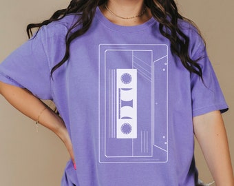 Retro 80s Tshirt, Streetware, Cassette Tape, Vintage tee, Nostalgic Clothing, Minimalist Shirt, Vaporwave Shirt