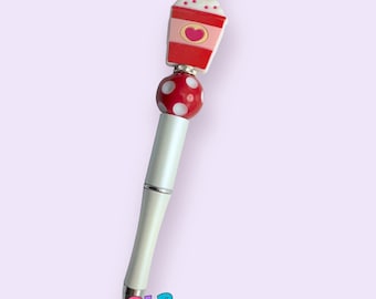 SALE | pink bead pen | gift idea | gifts under 10 | bead pen |