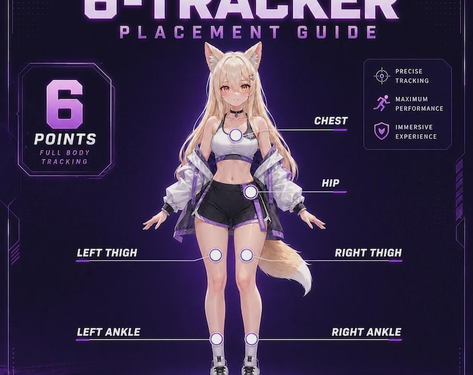 SlimeVR Compatible Full Body Tracking FBT VRCHAT VR 6 Smol Trackers LSM6DSV + QMC6309 Vive
