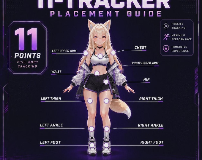 SlimeVR Compatible Full Body Tracking FBT VRCHAT VR 11 Smol Trackers LSM6DSV + QMC6309 Vive