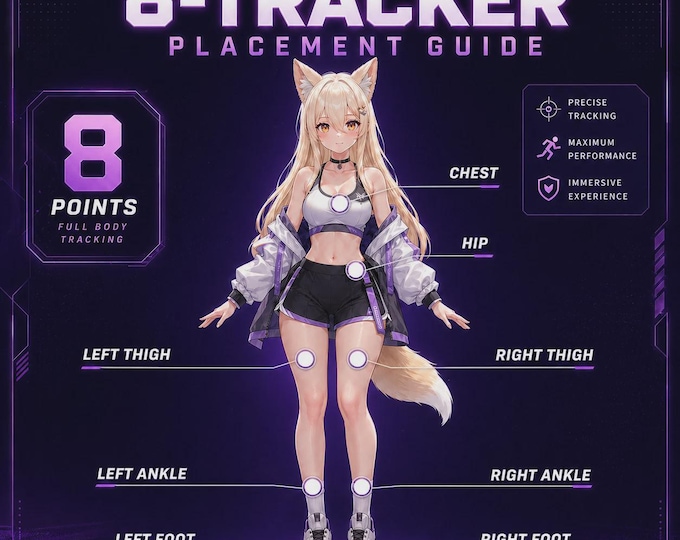 SlimeVR Compatible Full Body Tracking FBT VRCHAT VR 8 Smol Trackers LSM6DSV + QMC6309 Vive