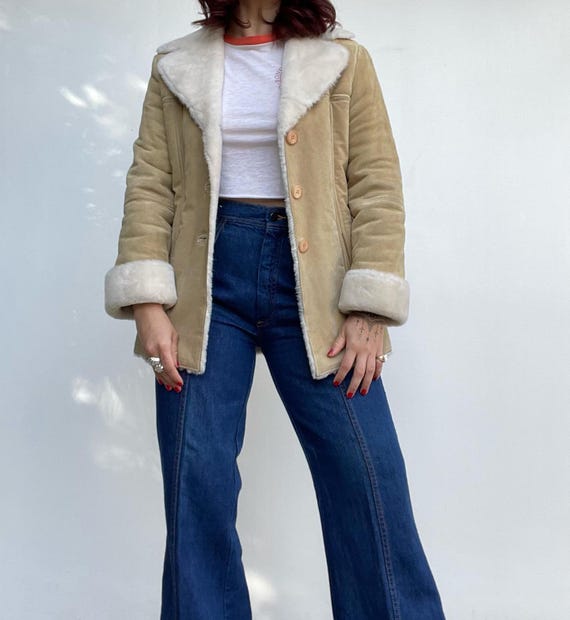 Women's Brown Penny Lane Coat – Vintage Afghan Sheepskin Leather