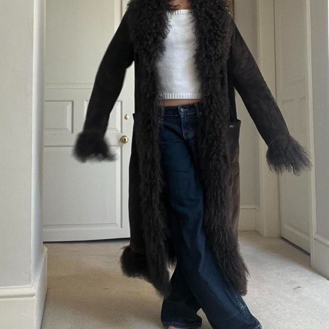 【超目玉枠】 Fur Shearling Boho 70s Vintage Coat Lane Penny Women for ジャケット・アウター