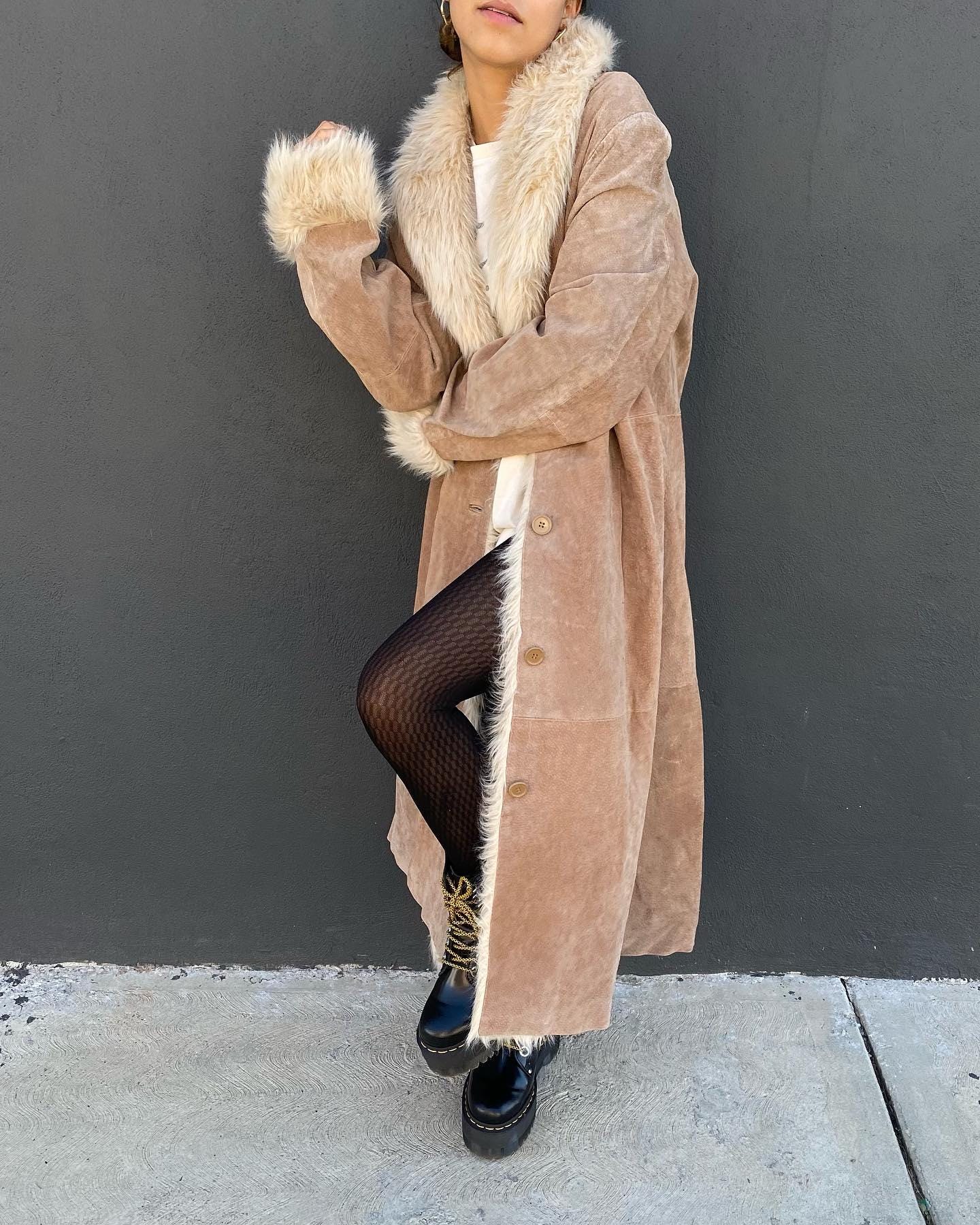 新品◇定価36万◼️JOSEPH COAT ジョゼフ ファー コート セール】FAKE FUR COAT/フェイクファーコート（ノーカラーコート
