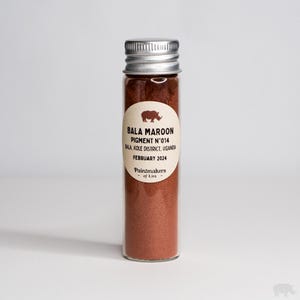 Bala Maroon | Ugandan Handmade Natural Earth Pigment  | Organic Eco-Friendly, Non-Toxic, Artist-Grade Art Supplies | Local Fair Trade