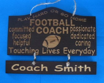 Personalized Wooden Coach Wall Hanging
