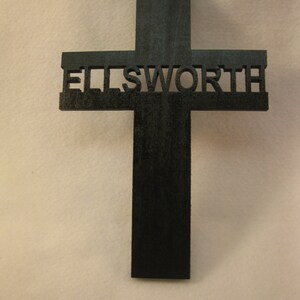 Personalized Wooden Cut Out Name Cross - Etsy