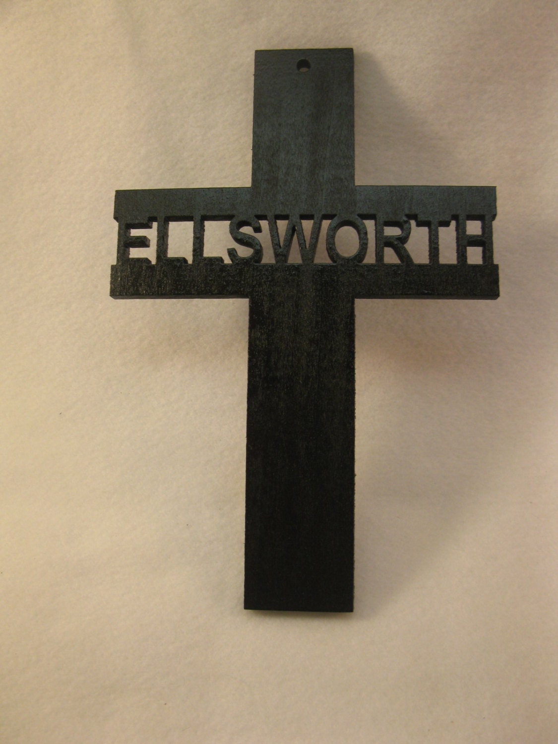 Personalized Wooden Cut Out Name Cross | Etsy