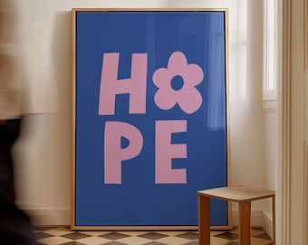Hope Poster: Christian Bible Quote, Boho Minimalist Wall Art (Digital Download, + Wallpapers)
