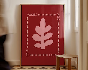 Impression en forme de boîte : décoration de bureau de thérapie, art de la santé mentale (téléchargement numérique)
