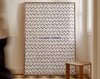 Calming Corner Poster: Mental Health Decor for Classroom or Therapy Office (Digital Download)