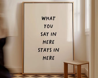 Confidentiality Poster: Therapy Office Decor, School Counselor Art (Digital Download, + Wallpapers)