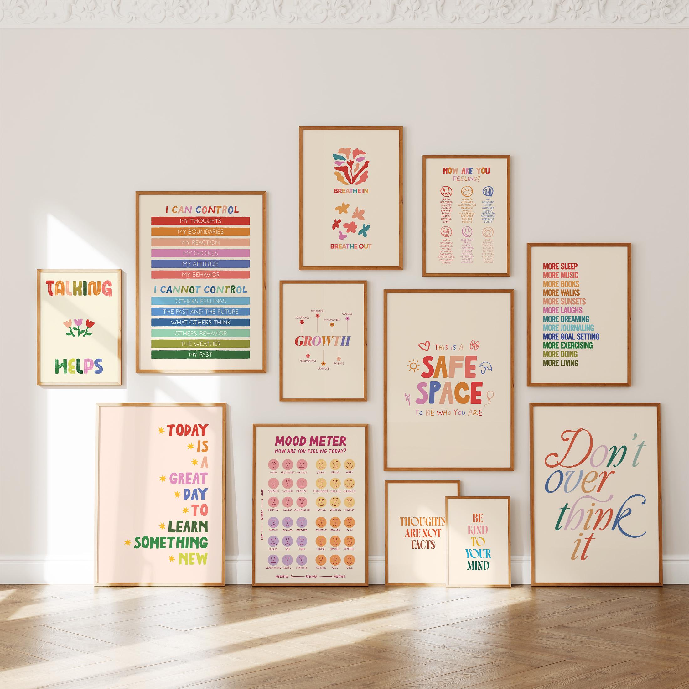 30 Rainbow Nursery Prints: Kids Room Wall Art, Colorful Playroom Decor ...