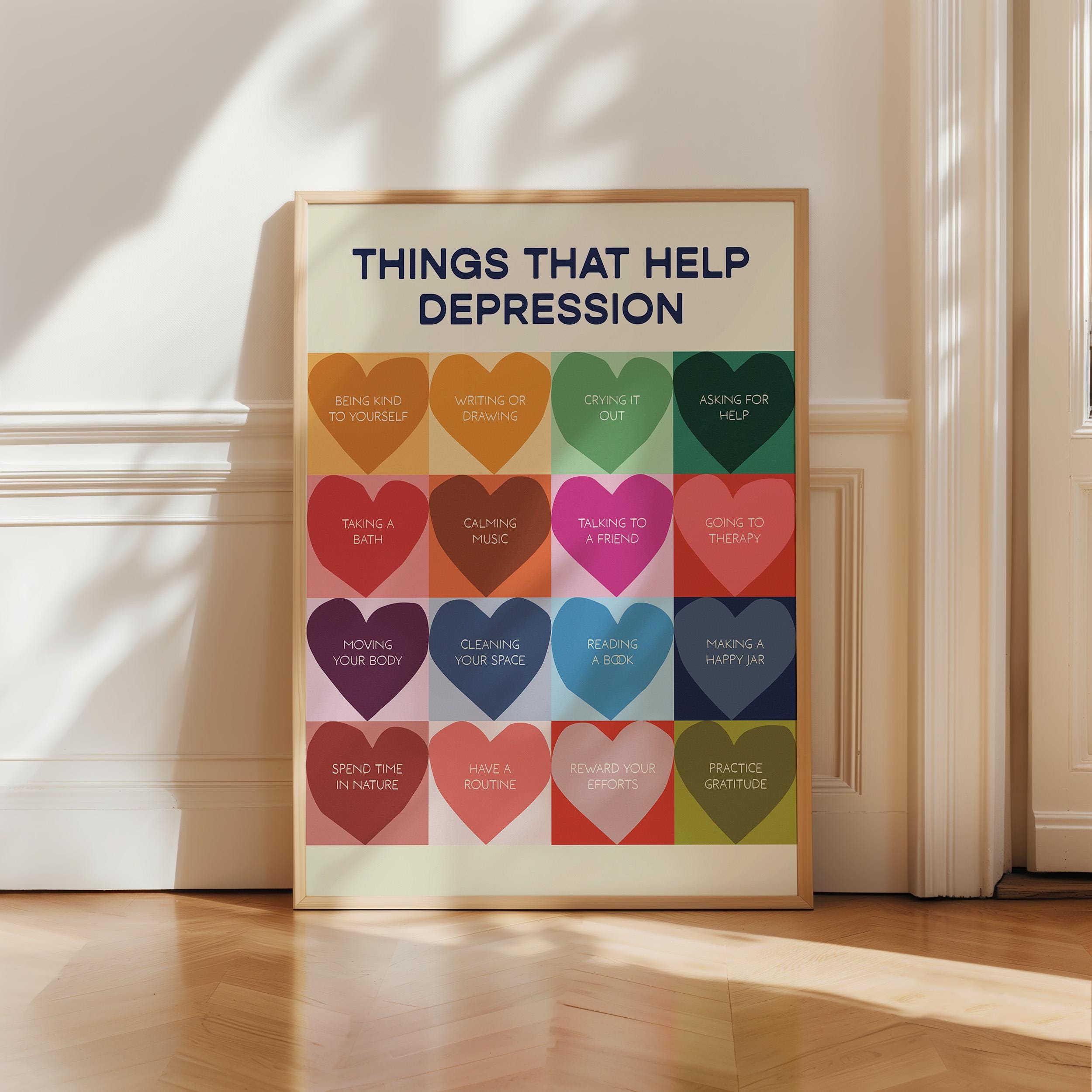 Therapy Office Decor: Mental Health Posters, Set of 6 (digital Download ...