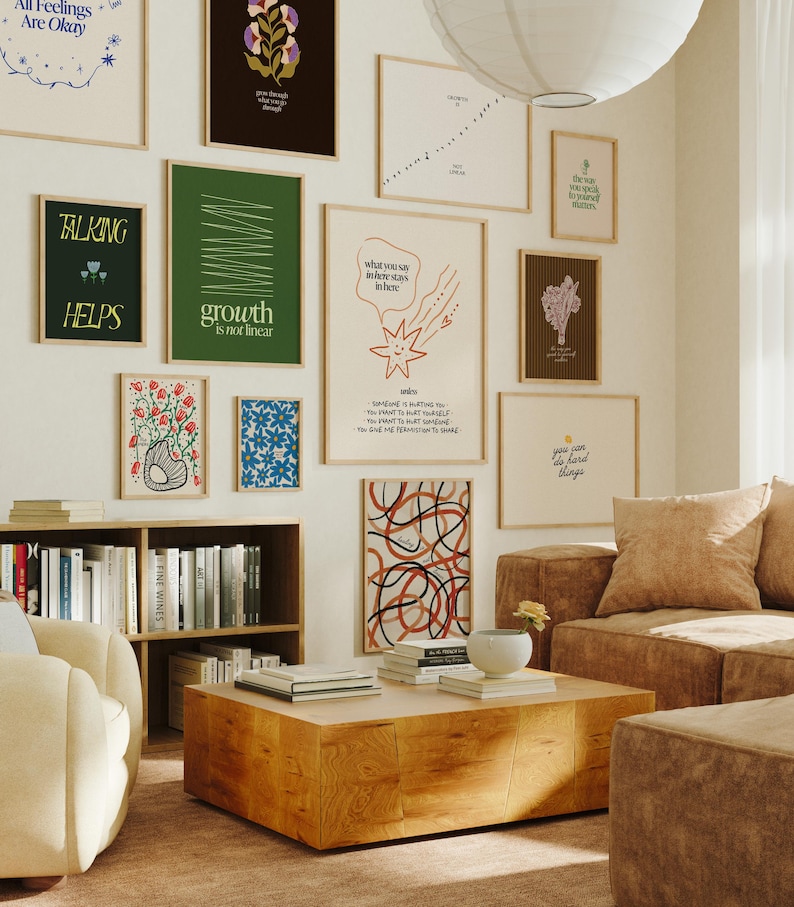 100 Mental Health Therapy Prints Bundle, Counseling Office Wall Art (Digital Download) image 7