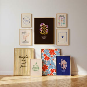 100 Mental Health Therapy Prints Bundle, Counseling Office Wall Art (Digital Download) image 8