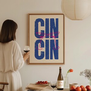 トレンディなCin Cinプリントレトロアートキッチン壁装飾バーカートアートキッチン壁アートトレンディなドリンクポスターワインポスター美的ガーリーキッチンアート
