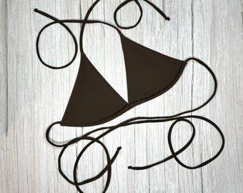 MAHALIA BIKINI TOP strap detail recycled fabric