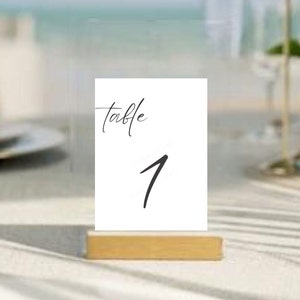Printable Table Numbers | Table Number Template | Wedding Table Numbers | Minimalist Table Numbers | Simple Elegance | Instant Download |