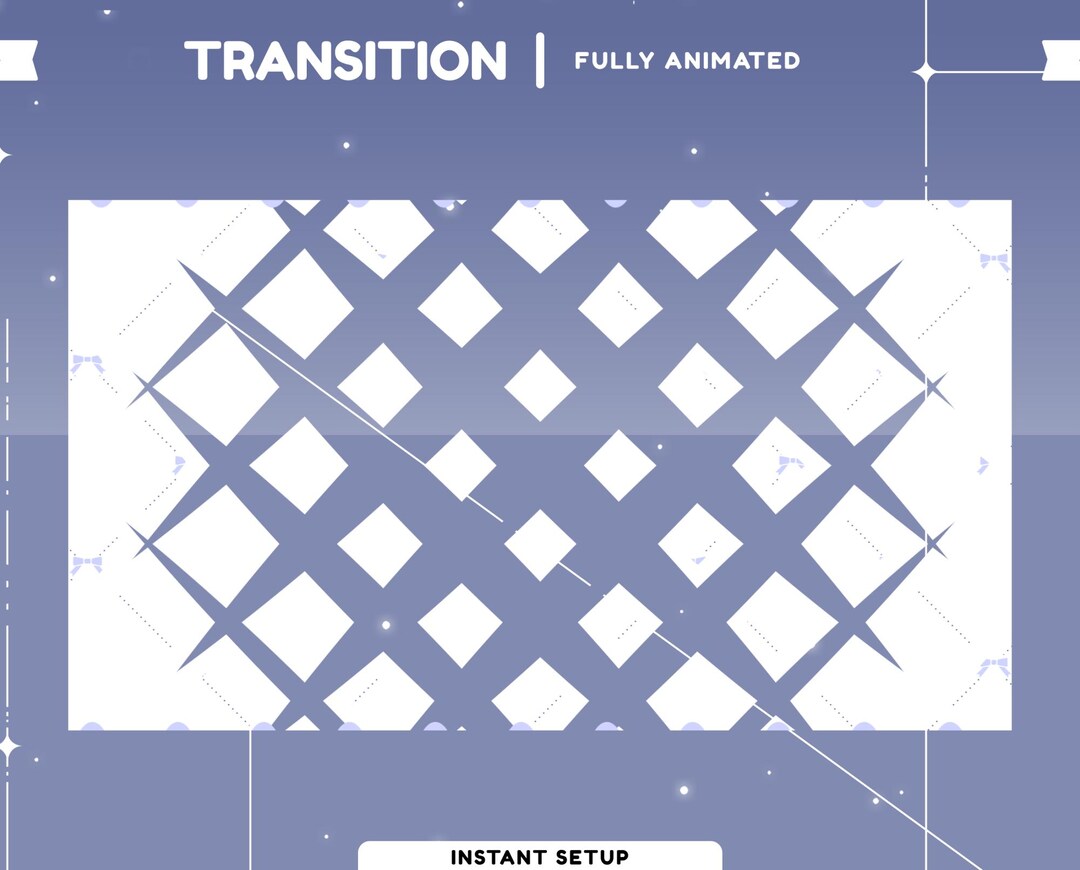 Lavender Lace Animated Stinger Transition Twitch, Pastel Cute Twitch ...