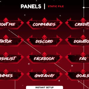 Blaze Blend Static Panel Overlay for Twitch, Kick, Youtube, Fire Flames Overlays Twitch Graphic, Flare Streams, Fire Sparks, Modern Overlay