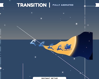 Winter Moon Animated Stinger Vtuber, Blue Night Stream, Christmas Stream Transition, Winter Stream Overlay, Moonlight Twitch