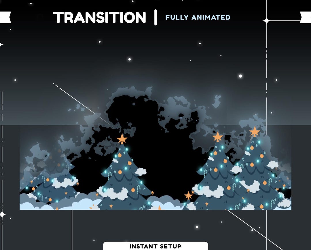 Dark Christmas Animated Stinger Transition, Holiday Theme Stream ...