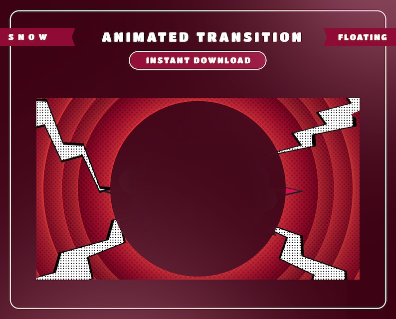 Pop Art Animated Stream Overlay Package for Twitch, Youtube,kick, Comic ...