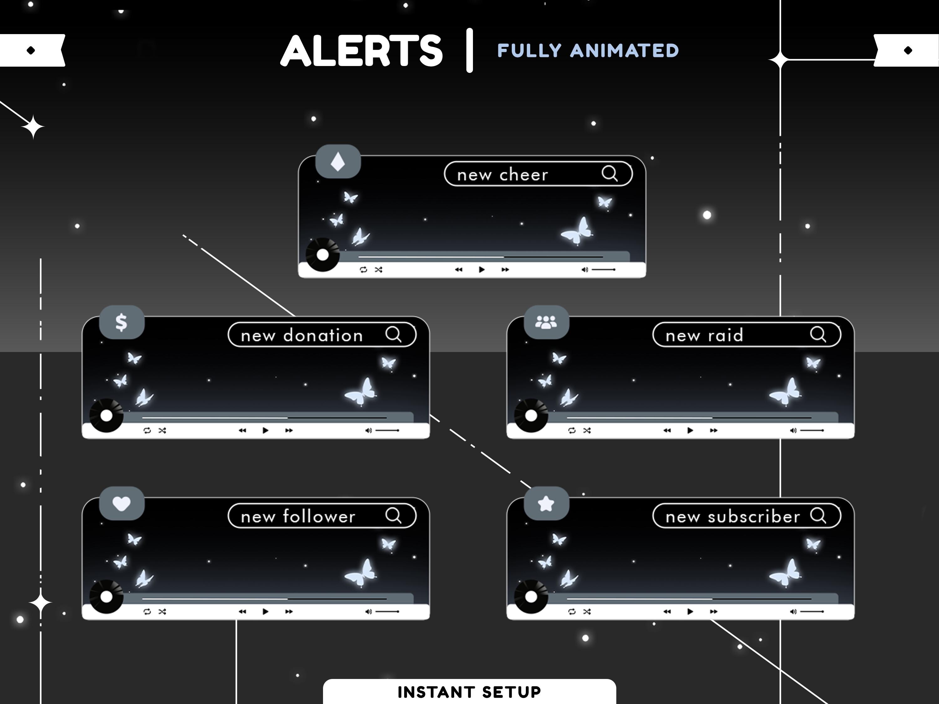 Starlight Flutter Animated Stream Overlay Package for Twitch, Neon ...