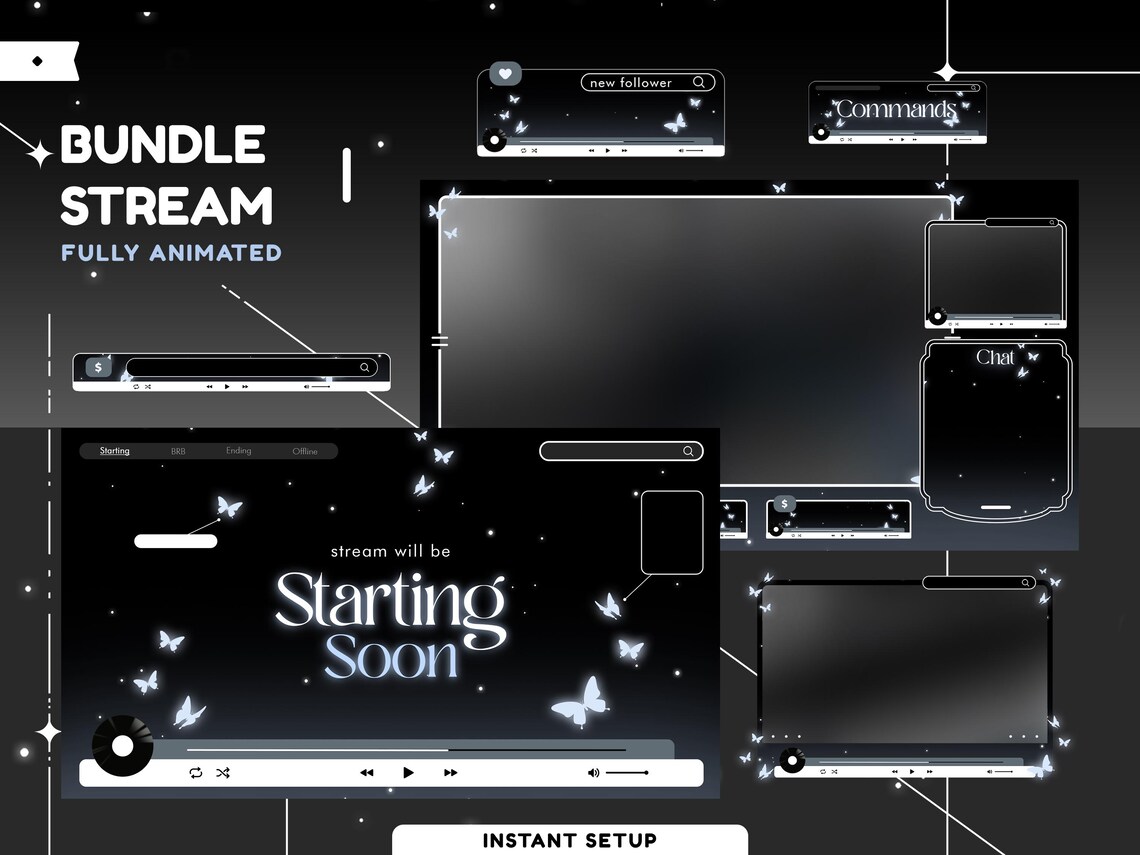 Starlight Flutter Animated Stream Overlay Package for Twitch, Neon ...