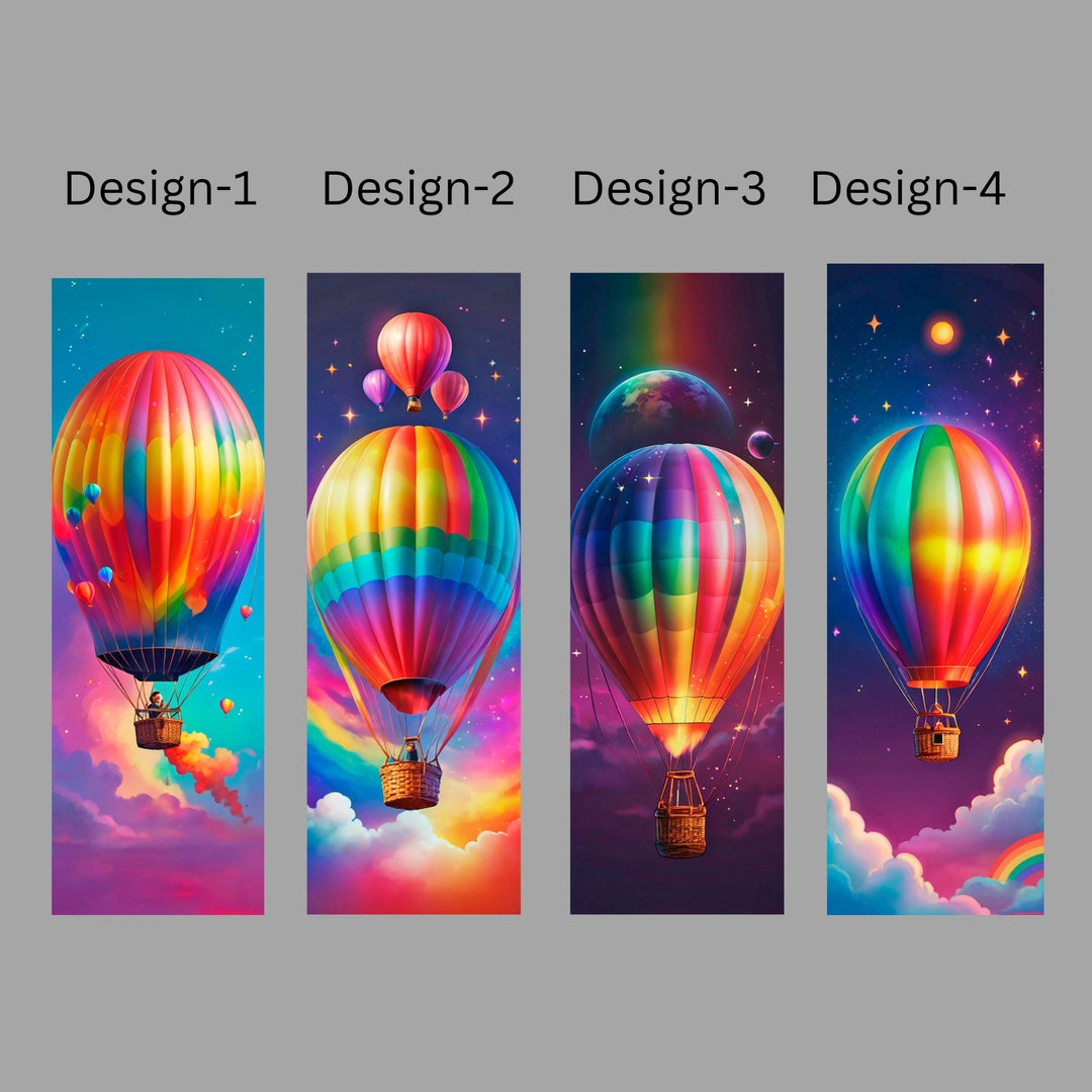 Hot Air Balloon Bookmark Book Lovers Gifts for Book Loversbookish - Etsy