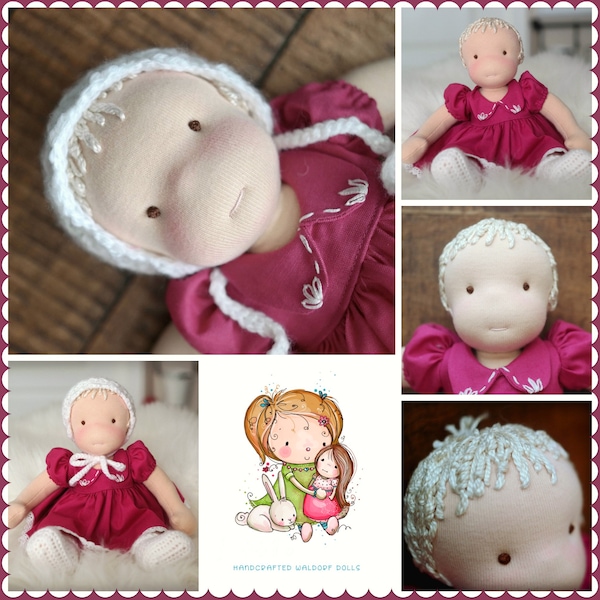 Little Noel PATROON 9" Waldorf-pop fototutorial pdf voor beginners en gevorderden