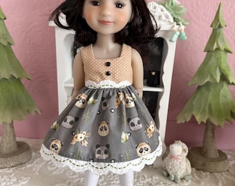 Ruby Red Fashion Friends doll clothes Dress with tights