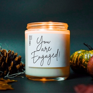 You Are Engaged Bridal Shower Candle, Gift For Bride, Engagement Gift, Wedding Gift, Funny Candle, Best Friend Gift, Bridal Shower Gift