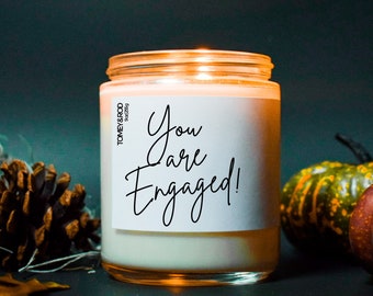 You Are Engaged Bridal Shower Candle, Gift For Bride, Engagement Gift, Wedding Gift, Funny Candle, Best Friend Gift, Bridal Shower Gift